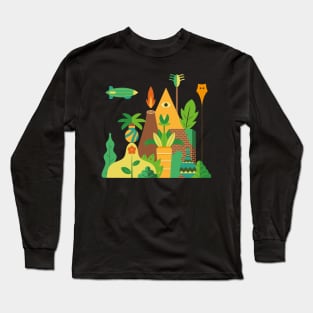 Jungle and lost temple Long Sleeve T-Shirt